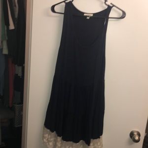 Navy and lace dress